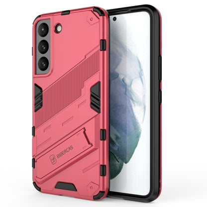 Punk Armor 2 in 1 PC + TPU Shockproof Phone Case with Invisible Holder