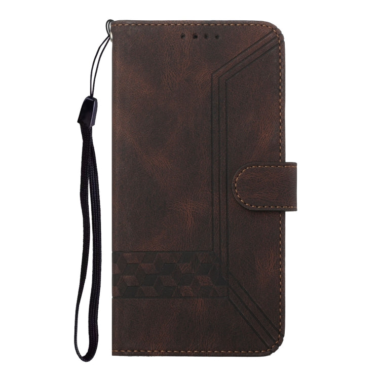 Cubic Skin Feel Flip Leather Phone Case, For Tecno Phantom X