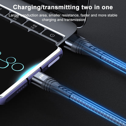 ADC-005 6A USB to USB-C / Type-C Weave Fast Charging Data Cable, 0.5m, 3m