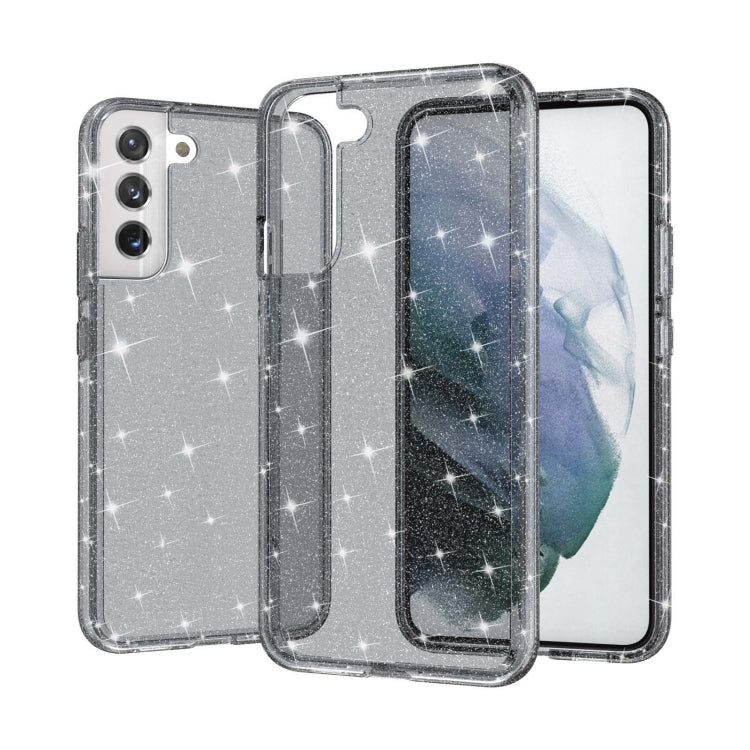 Shockproof Terminator Style Glitter Powder Protective Phone Case, For Samsung Galaxy S22 5G, For Samsung Galaxy S22+ 5G, For Samsung Galaxy S22 Ultra 5G
