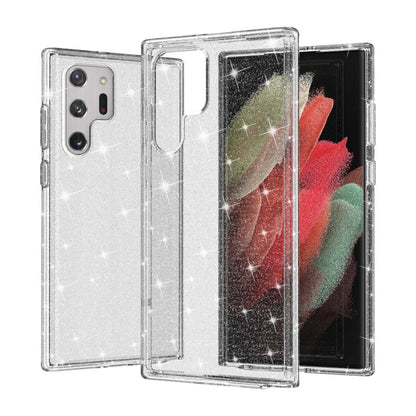 Shockproof Terminator Style Glitter Powder Protective Phone Case, For Samsung Galaxy S22 5G, For Samsung Galaxy S22+ 5G, For Samsung Galaxy S22 Ultra 5G