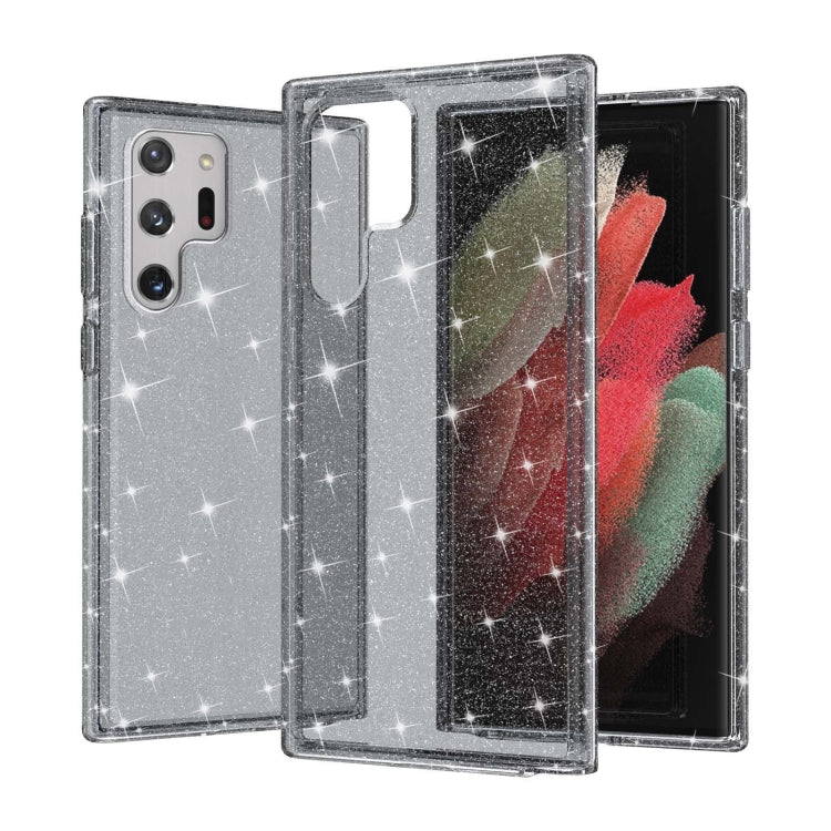 Shockproof Terminator Style Glitter Powder Protective Phone Case, For Samsung Galaxy S22 5G, For Samsung Galaxy S22+ 5G, For Samsung Galaxy S22 Ultra 5G