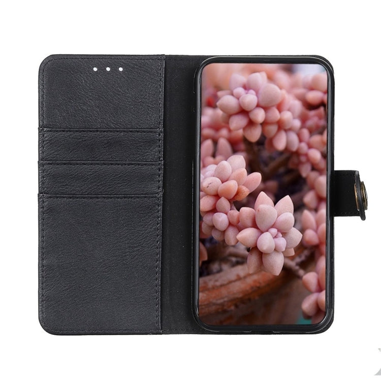 KHAZNEH Cowhide Texture Flip Leather Phone Case