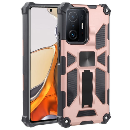 Shockproof TPU + PC Magnetic Protective Phone Case with Holder