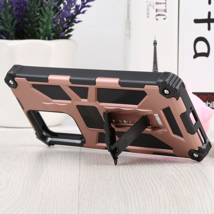 Shockproof TPU + PC Magnetic Protective Phone Case with Holder