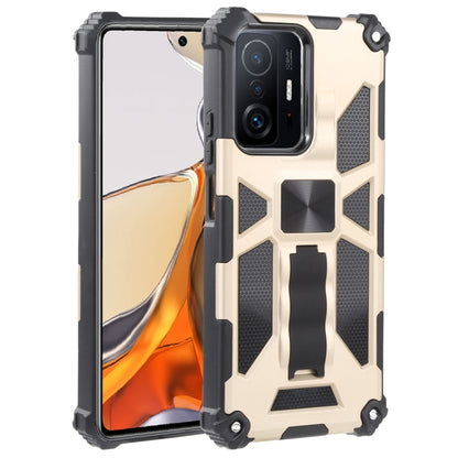 Shockproof TPU + PC Magnetic Protective Phone Case with Holder