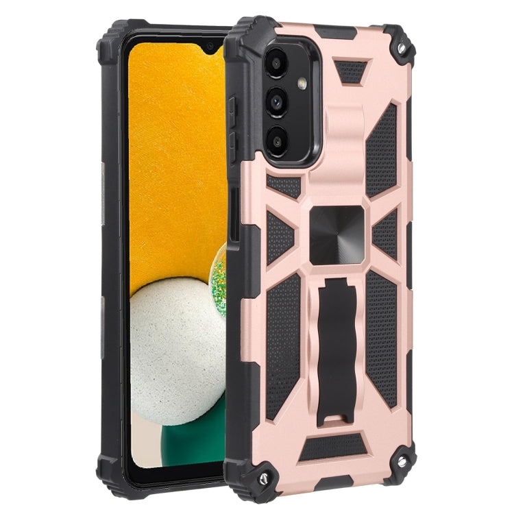 Shockproof TPU + PC Magnetic Protective Phone Case with Holder