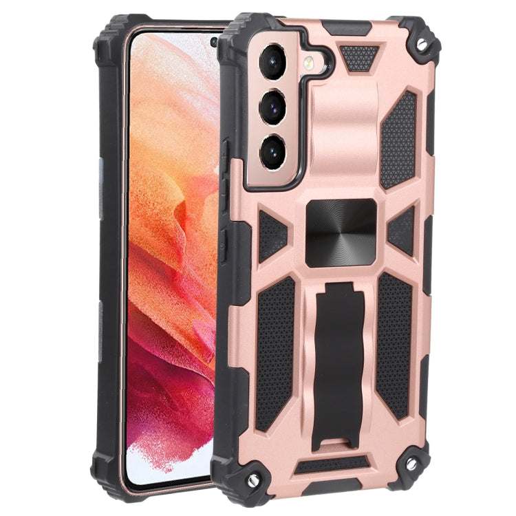 Shockproof TPU + PC Magnetic Protective Phone Case with Holder