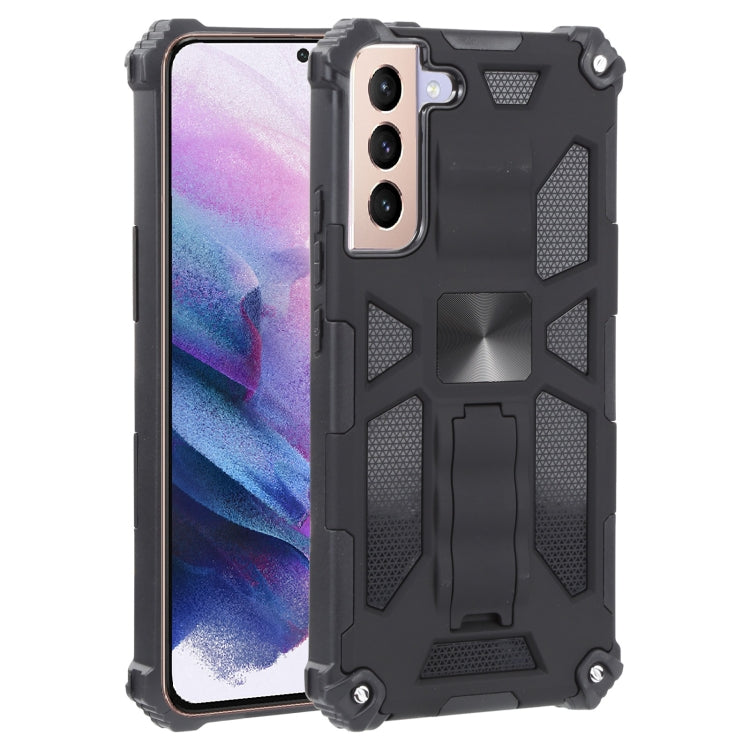 Shockproof TPU + PC Magnetic Protective Phone Case with Holder