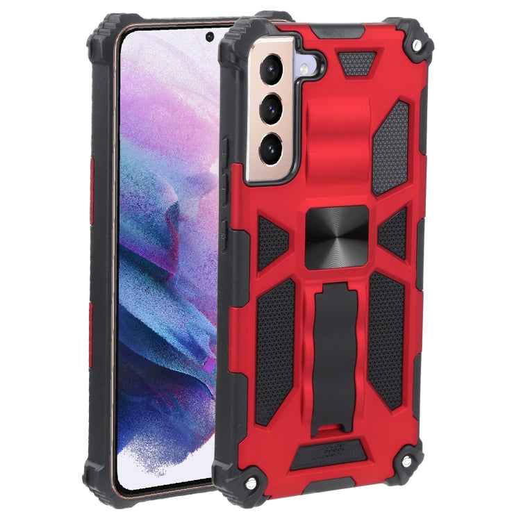 Shockproof TPU + PC Magnetic Protective Phone Case with Holder