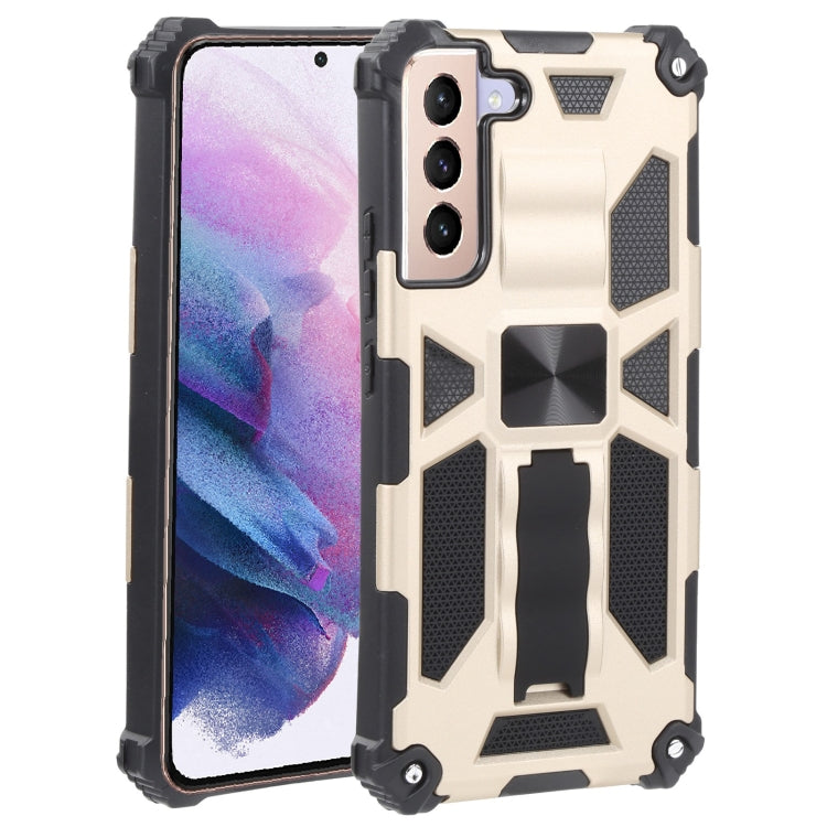 Shockproof TPU + PC Magnetic Protective Phone Case with Holder