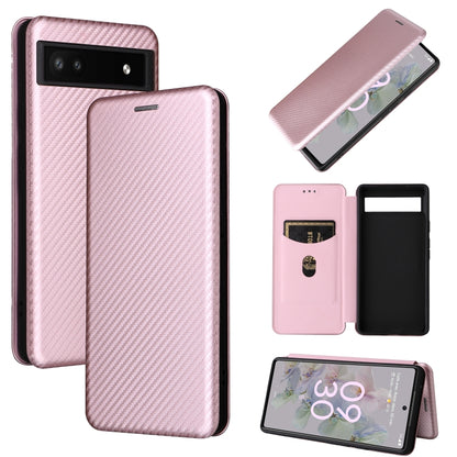 Carbon Fiber Texture Magnetic Horizontal Flip Leather Phone Case