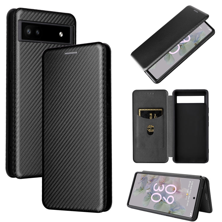 Carbon Fiber Texture Magnetic Horizontal Flip Leather Phone Case