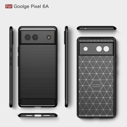 Brushed Carbon Fiber Texture Shockproof TPU Phone Case, For Google Pixel 6a