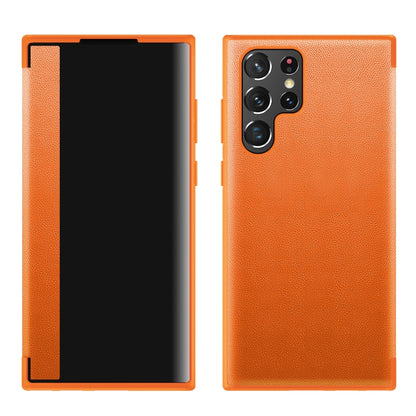 Magnetic Window View Flip Leather Phone Case