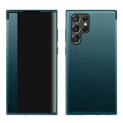 Magnetic Window View Flip Leather Phone Case, For Samsung Galaxy S22 Ultra 5G, For Samsung Galaxy S22+ 5G