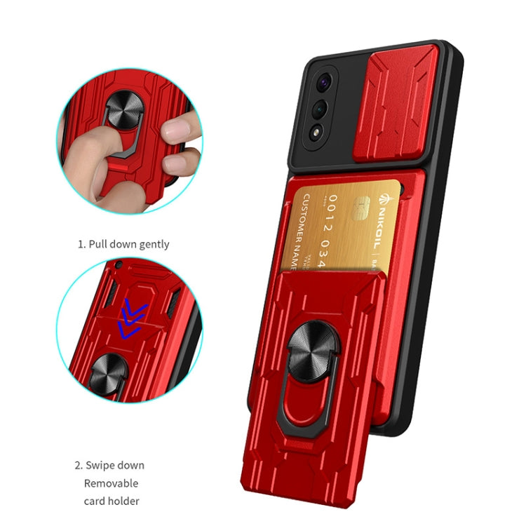 Camera Cover Phone Case with Card Slot & Holder