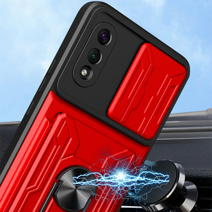 Camera Cover Phone Case with Card Slot & Holder