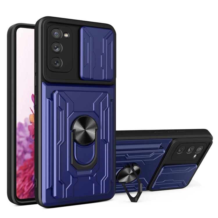 Camera Cover Phone Case with Card Slot & Holder