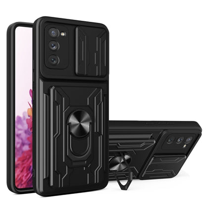 Camera Cover Phone Case with Card Slot & Holder