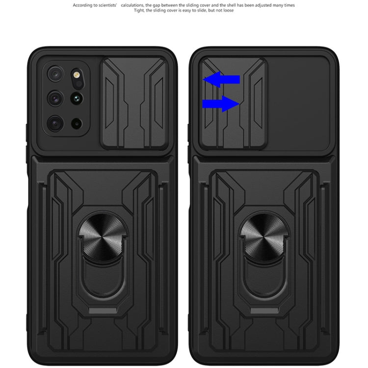 Camera Cover Phone Case with Card Slot & Holder