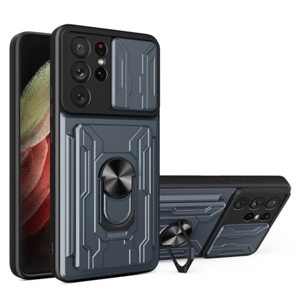 Camera Cover Phone Case with Card Slot & Holder