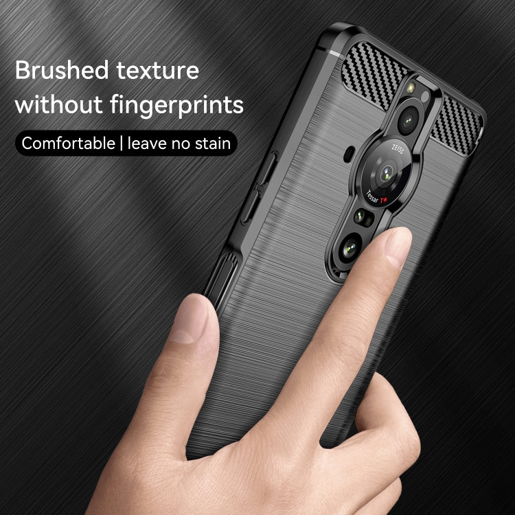 Brushed Carbon Fiber Texture TPU Phone Case