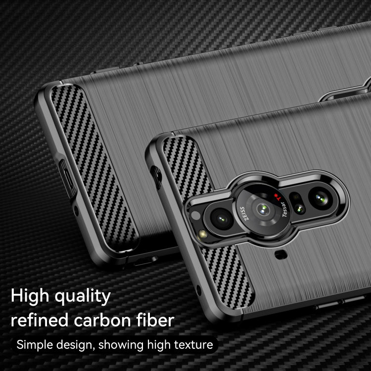 Brushed Carbon Fiber Texture TPU Phone Case