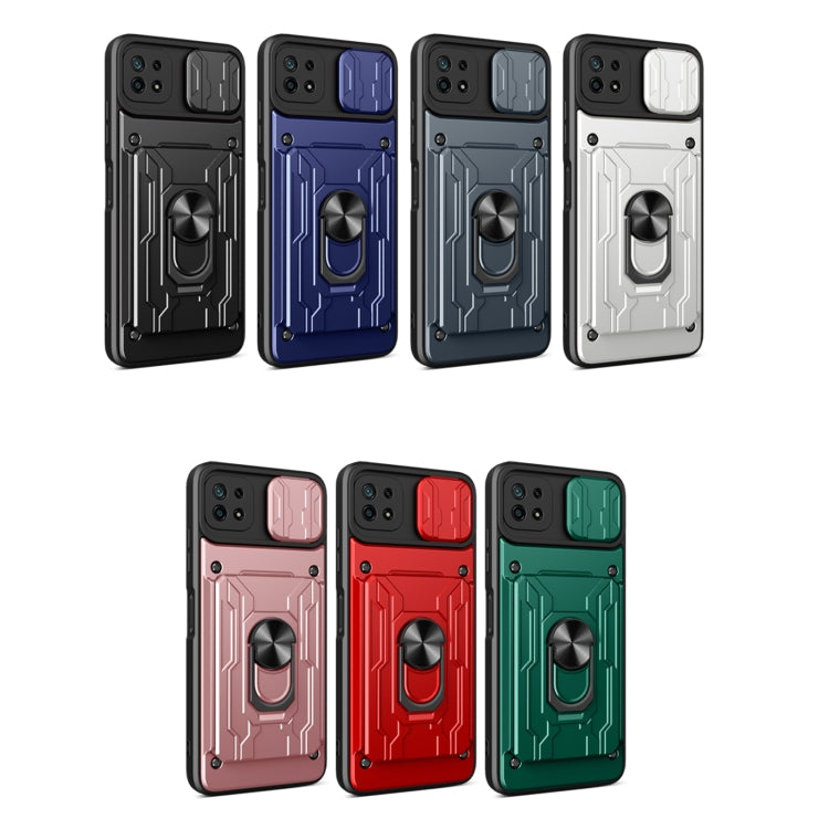 Sliding Camshield Card Phone Case, For Samsung Galaxy A22 5G, For Samsung Galaxy S21 5G, For Samsung Galaxy S21+ 5G