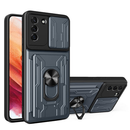 Sliding Camshield Card Phone Case, For Samsung Galaxy A22 5G, For Samsung Galaxy S21 5G, For Samsung Galaxy S21+ 5G