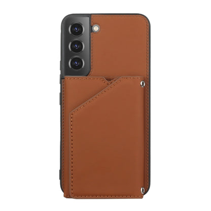 Skin Feel PU + TPU + PC Phone Case with Card Slots