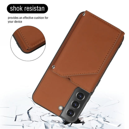 Skin Feel PU + TPU + PC Phone Case with Card Slots