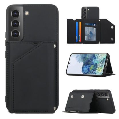 Skin Feel PU + TPU + PC Phone Case with Card Slots