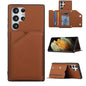 Skin Feel PU + TPU + PC Phone Case with Card Slots