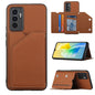 Skin Feel PU + TPU + PC Phone Case with Card Slots