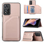 Skin Feel PU + TPU + PC Phone Case with Card Slots