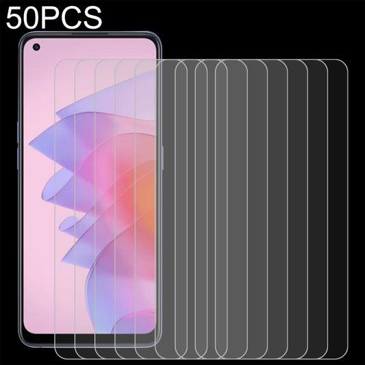 50 PCS 0.26mm 9H 2.5D Tempered Glass Film