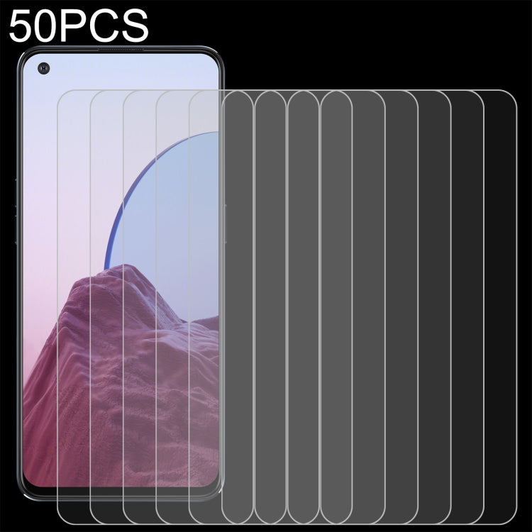 50 PCS 0.26mm 9H 2.5D Tempered Glass Film