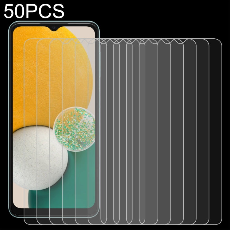 50 PCS 0.26mm 9H 2.5D Tempered Glass Film