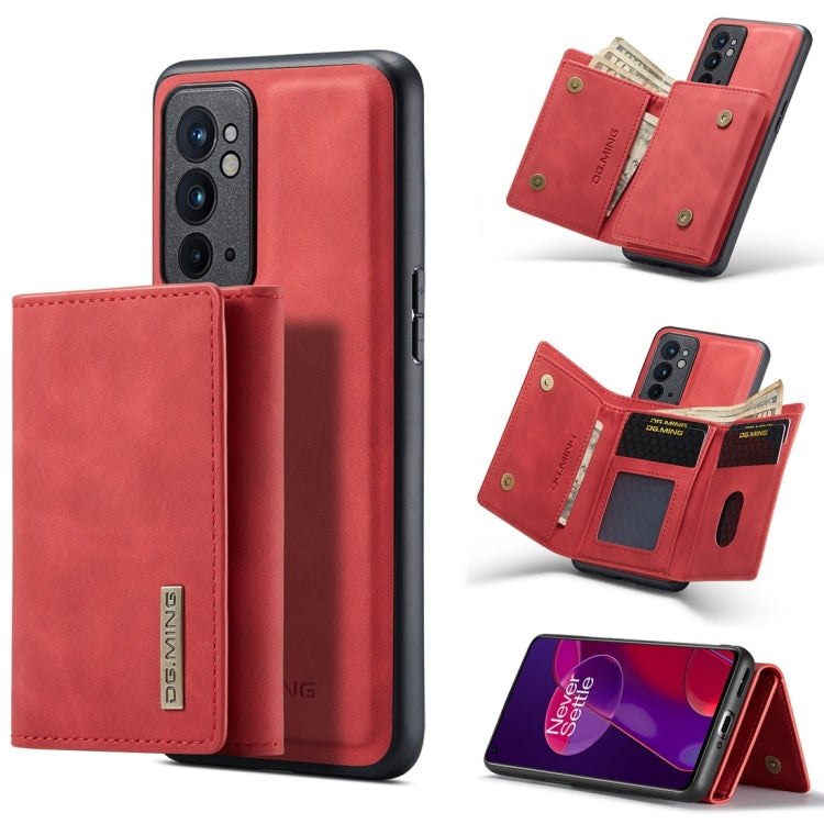 DG.MING M1 Series 3-Fold Multi Card Wallet + Magnetic Back Cover Case, For Google Pixel 6 Pro, For OnePlus 9RT 5G