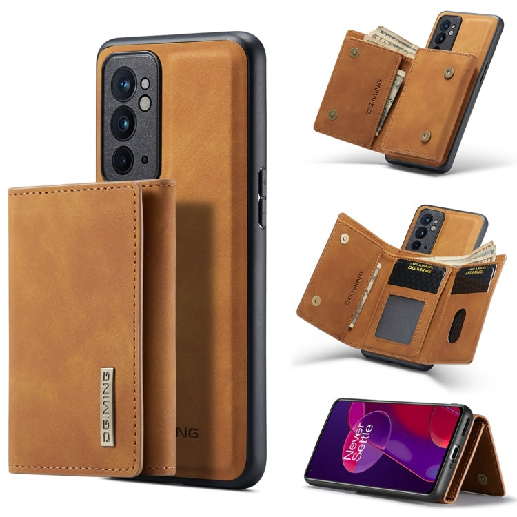 DG.MING M1 Series 3-Fold Multi Card Wallet + Magnetic Back Cover Case, For Google Pixel 6 Pro, For OnePlus 9RT 5G