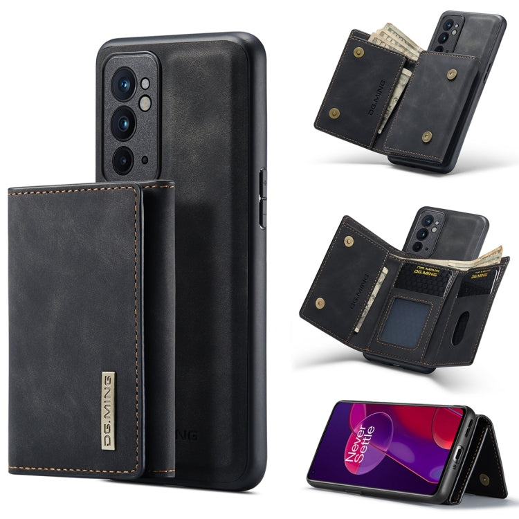 DG.MING M1 Series 3-Fold Multi Card Wallet + Magnetic Back Cover Case, For Google Pixel 6 Pro, For OnePlus 9RT 5G
