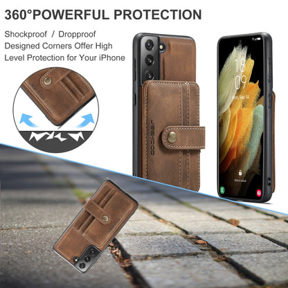 JEEHOOD RFID Blocking Anti-Theft Magnetic PU + TPU Phone Case