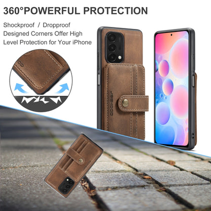 JEEHOOD RFID Blocking Anti-Theft Magnetic PU + TPU Phone Case