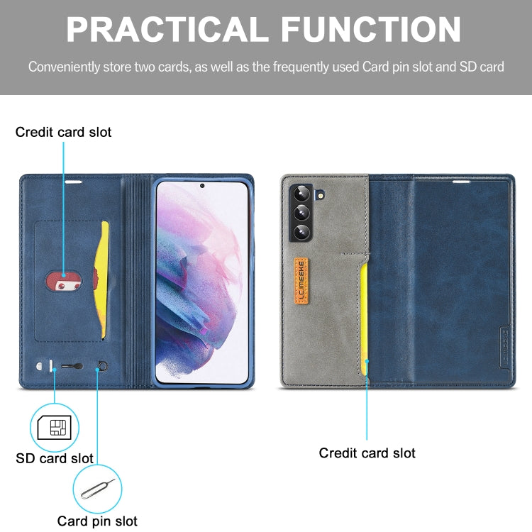 LC.IMEEKE LC-001 Series PU + TPU Color Matching Frosted Leather Phone Case