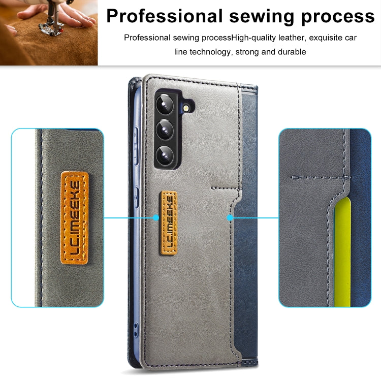 LC.IMEEKE LC-001 Series PU + TPU Color Matching Frosted Leather Phone Case