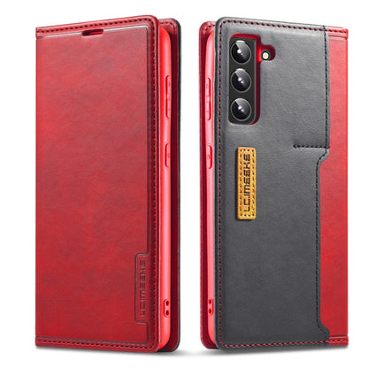 LC.IMEEKE LC-001 Series PU + TPU Color Matching Frosted Leather Phone Case