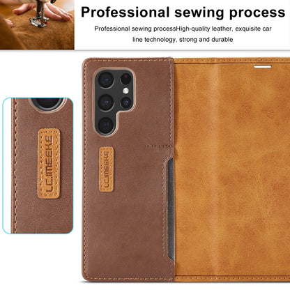 LC.IMEEKE LC-001 Series PU + TPU Color Matching Frosted Leather Phone Case