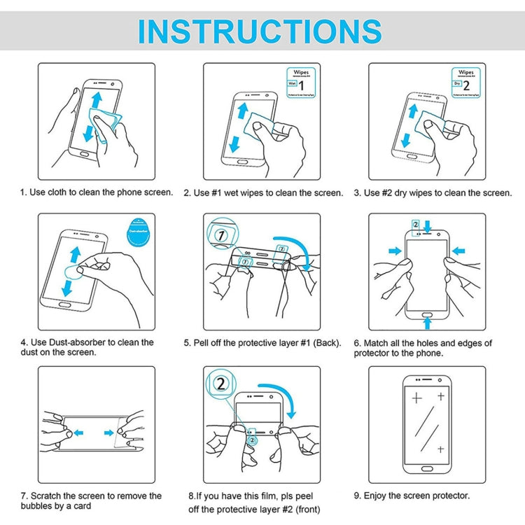 10 PCS 0.26mm 9H 2.5D Tempered Glass Film, For Sharp Aquos S3 (10 PCS), For Alcatel Hero N3 8020 (10 PCS), For Sharp Aquos Sense 3 (10 PCS), For Alcatel A3 (10 PCS), For Alcatel A3 XL (10 PCS), For Honor 8 Lite (10 PCS), For Alcatel A5 LED (10 PCS)    ...