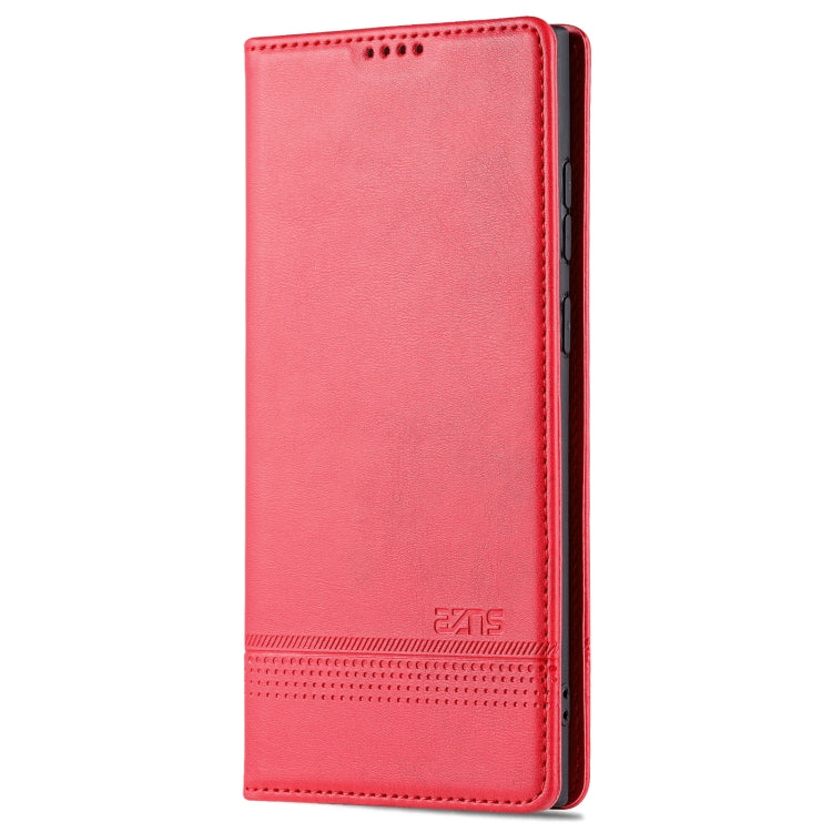 AZNS Magnetic Calf Texture Horizontal Flip Leather Phone Case